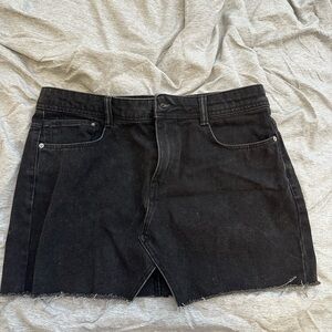Zara Charcoal Denim Skirt